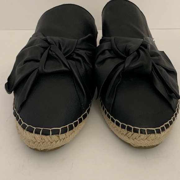 Sam Edelman Lynda Black bow mules espadrilles - Picture 3 of 6
